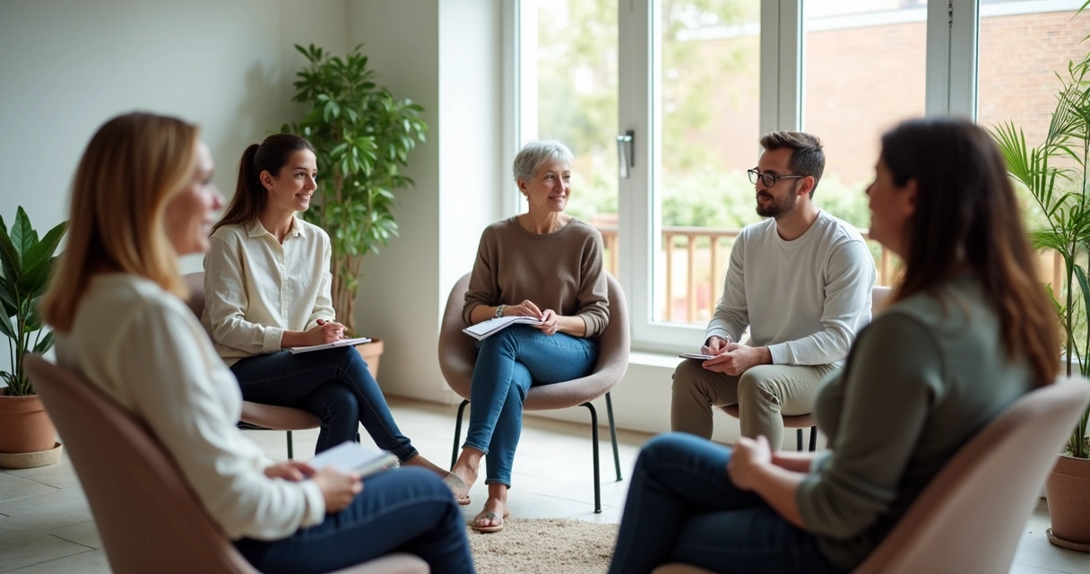 Grupo em roda com escuta respeitosa