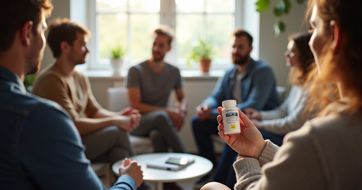 Grupo de pessoas conversando sobre saúde em roda