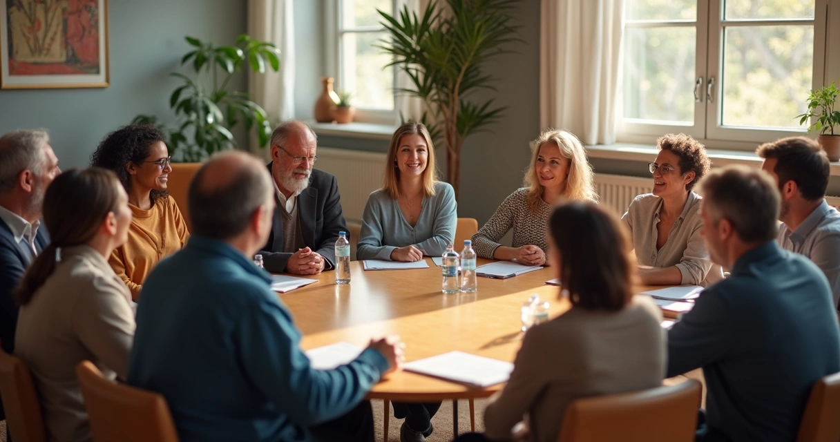 Pessoas sentadas em roda discutindo apoio à PrEP