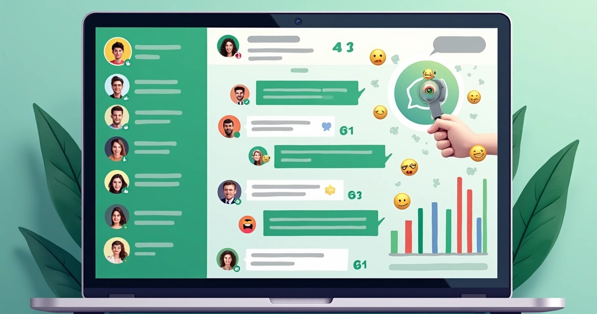 Grupo do WhatsApp interagindo com mensagens participativas 