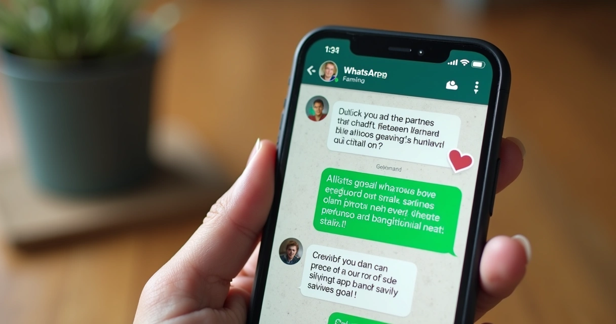 Grupo de família no WhatsApp celebrando metas de economia alcançadas