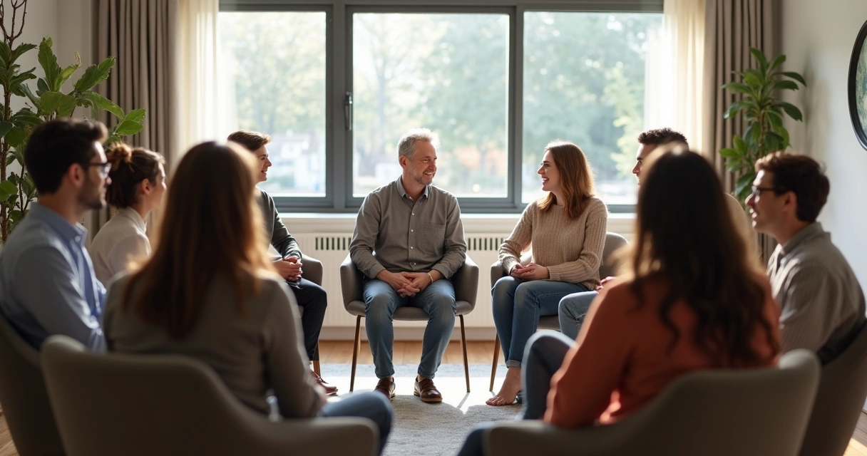Grupo social diverso dialogando e integrando opiniones 