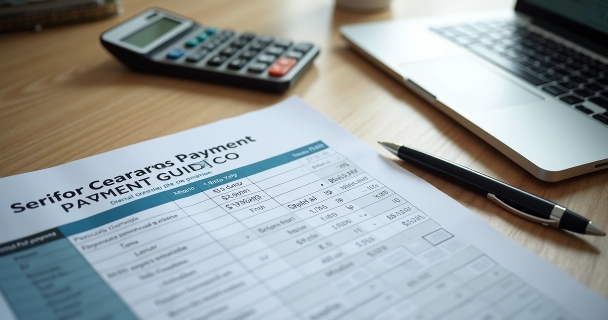 Guia de INSS e calculadora sobre mesa de trabalho 