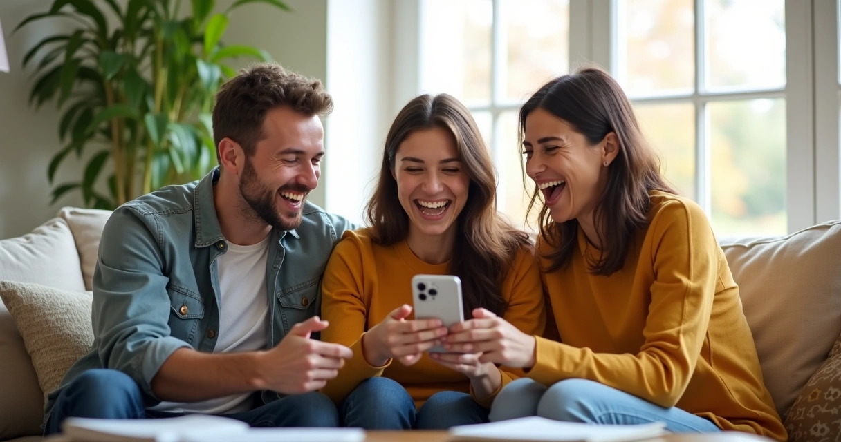 Small group smiling and celebrating habit progress 