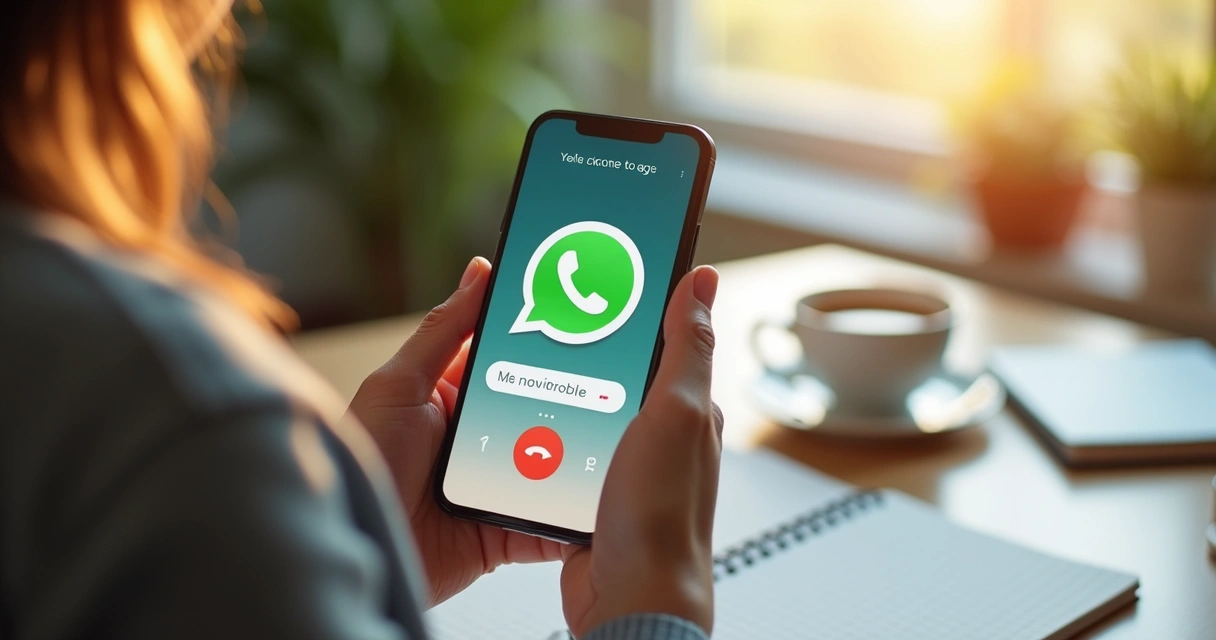 Pessoa gravando áudio no WhatsApp para controlar gastos 