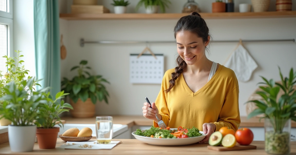 Pessoa praticando hábitos saudáveis para homeostase