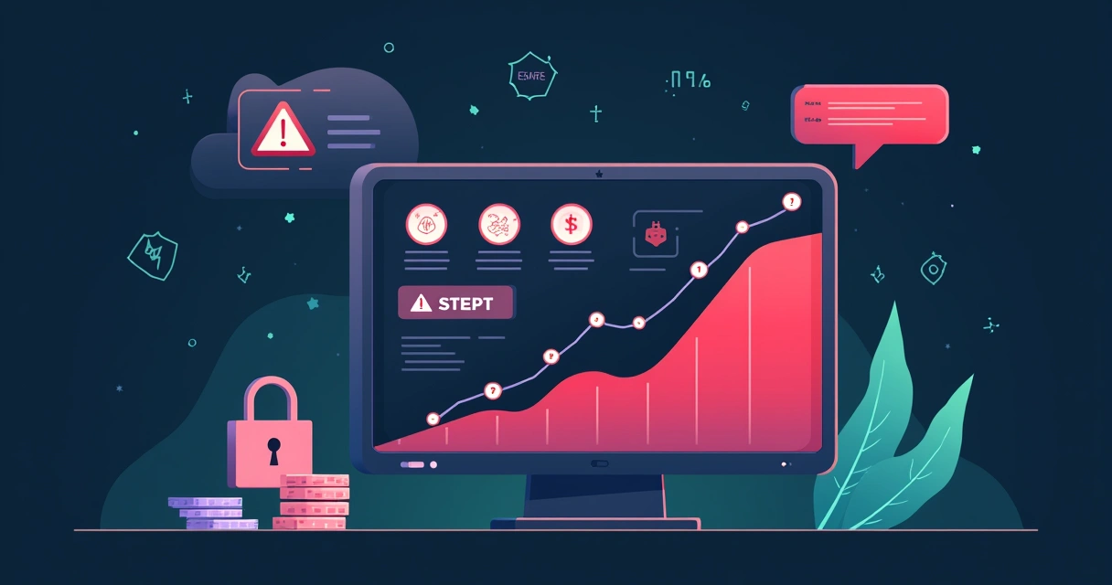 Painel DeFi da Step Finance com alerta de ataque e tokens Solana caindo de valor 