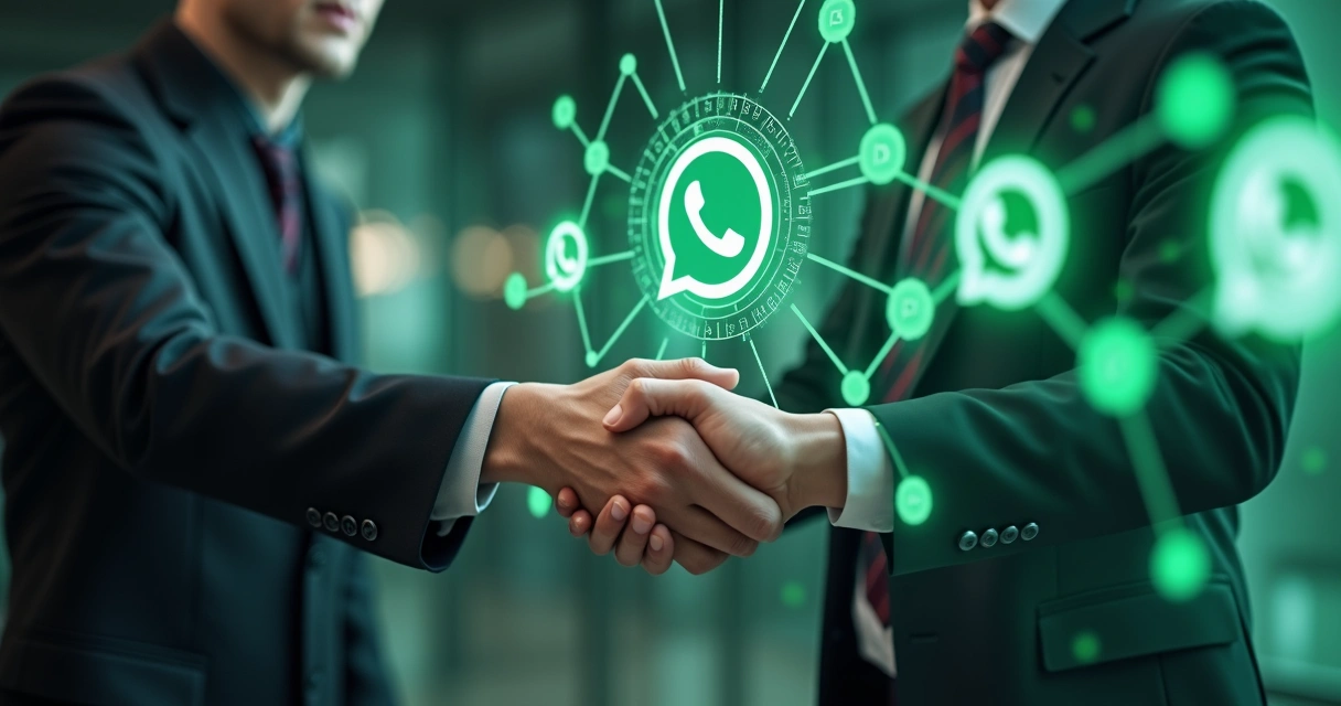 Aperto de mãos de cliente e agente virtual 