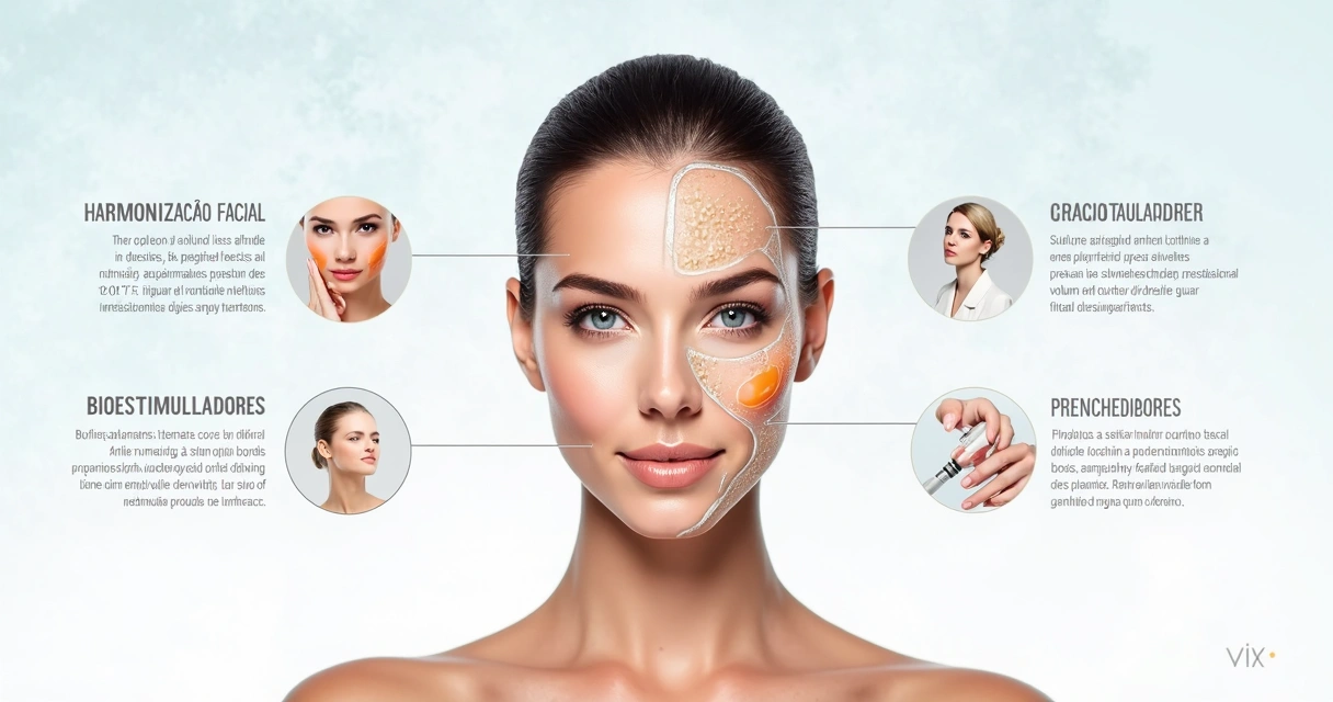 Comparação de harmonização facial, bioestimuladores e preenchedores 