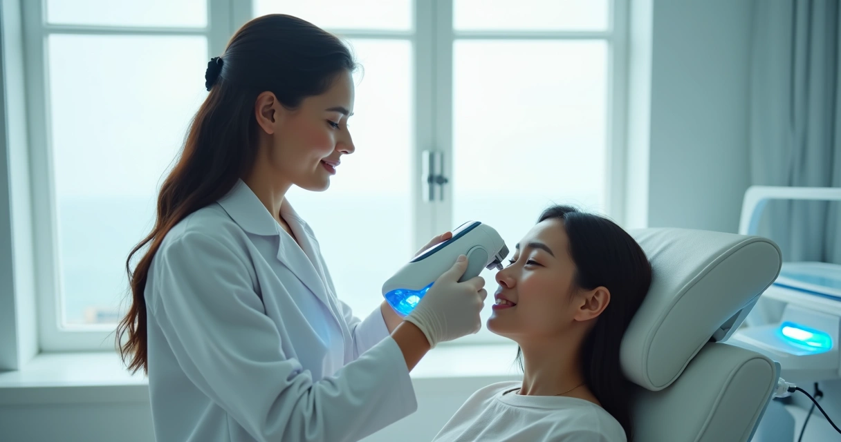Tratamento de harmonização facial com foco em conforto e tecnologia 