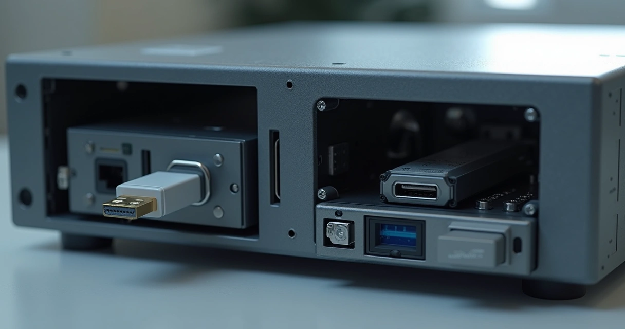 HD interno e externo lado a lado com DVR 