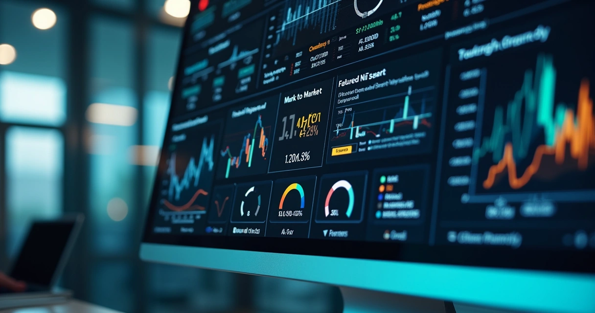 Hedge management dashboard showing MTM and risk analytics