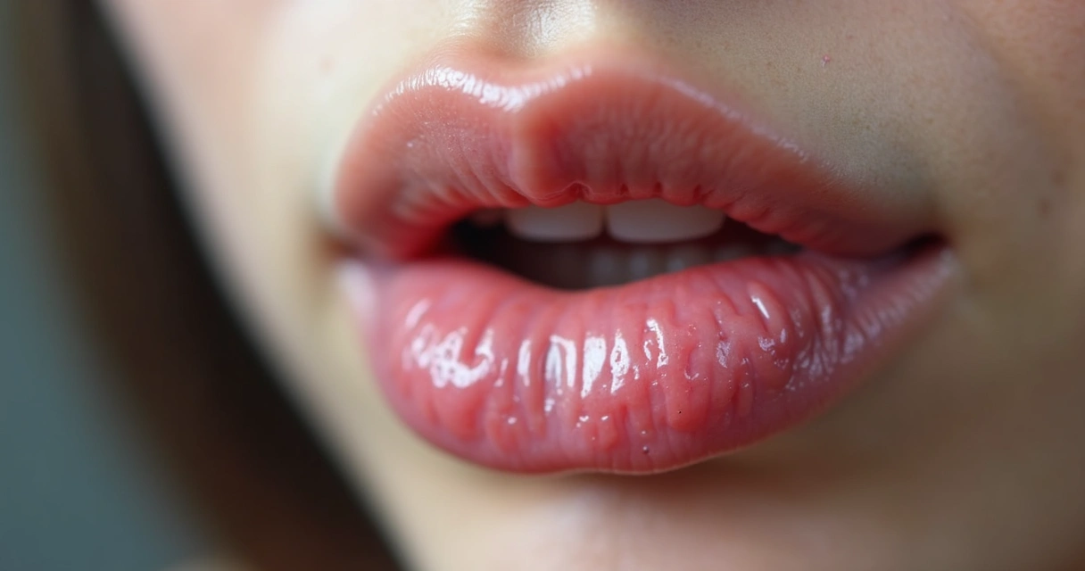 Herpes na região dos lábios