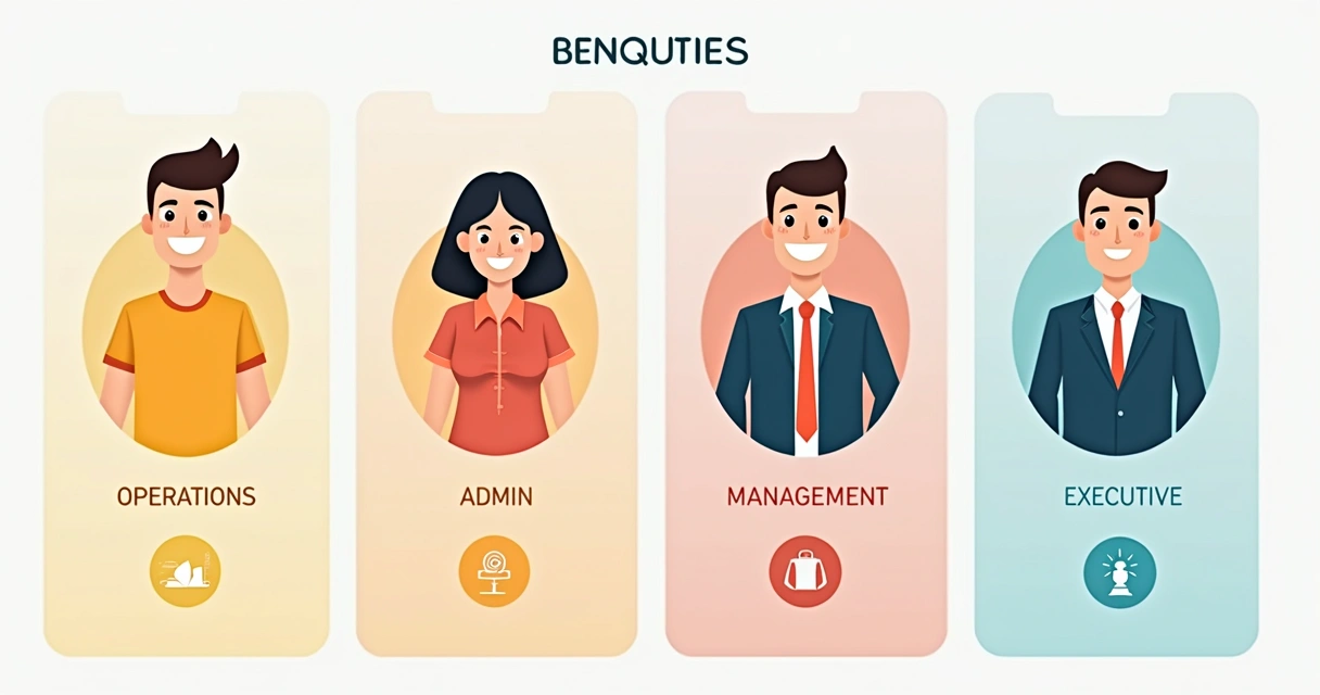 Uniformes diferentes para função operacional, administrativa e diretoria