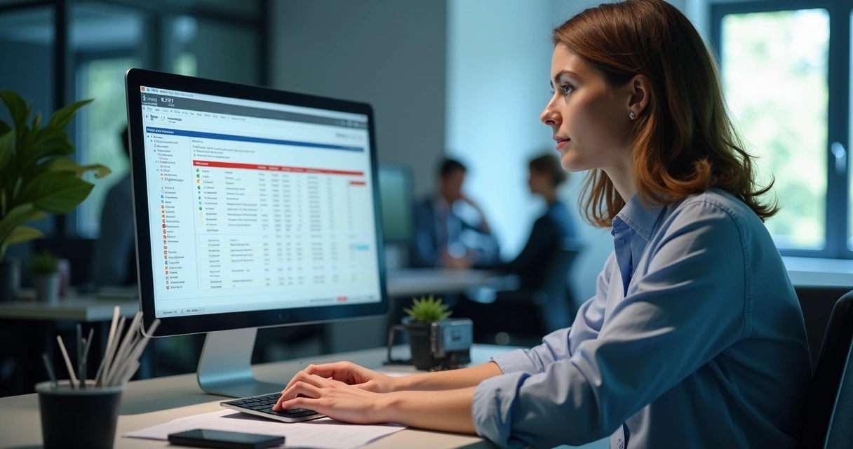 Mailing List para Cobrança: Como Montar, Enriquecer e Otimizar 3 Profissional revisando cadastro de clientes para cobrança