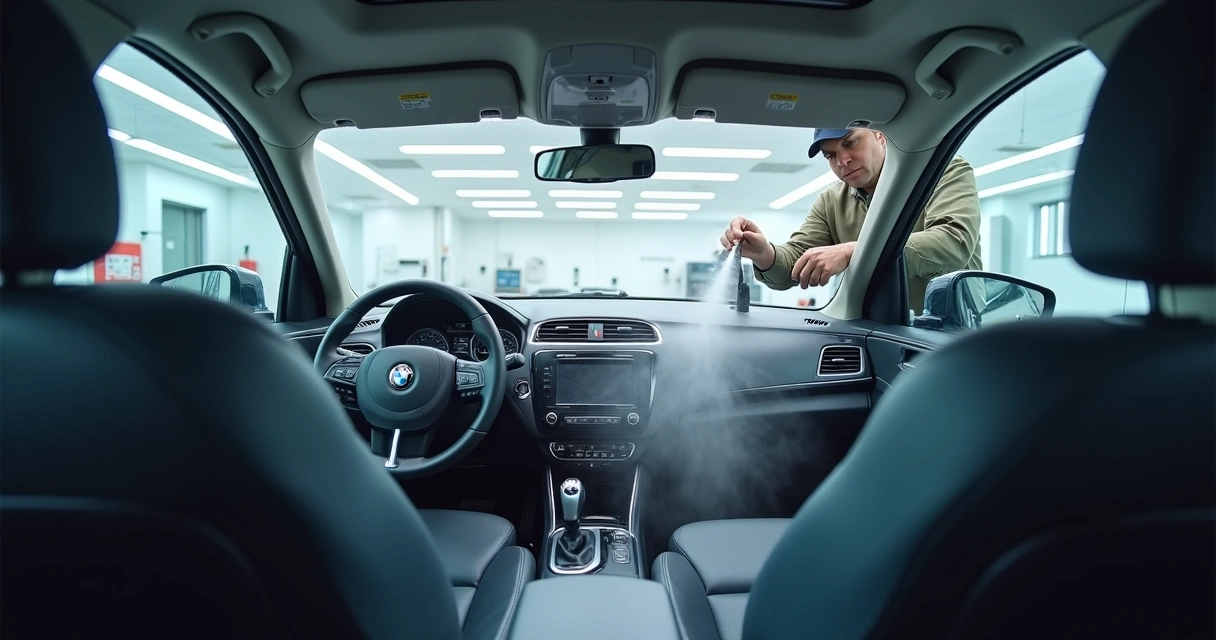 Higienização dutos ar-condicionado de carro