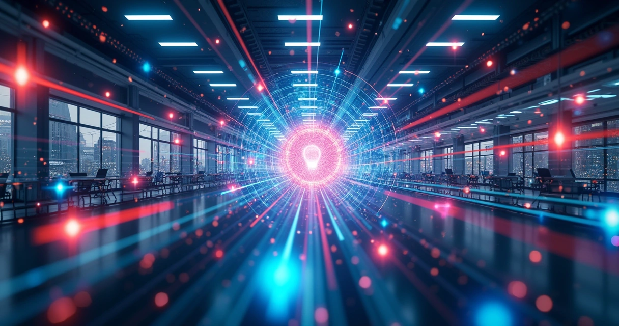 Fluxo digital conectando setores empresariais distintos 