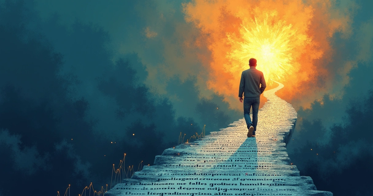 Ilustração de jornada do empreendedor digital 