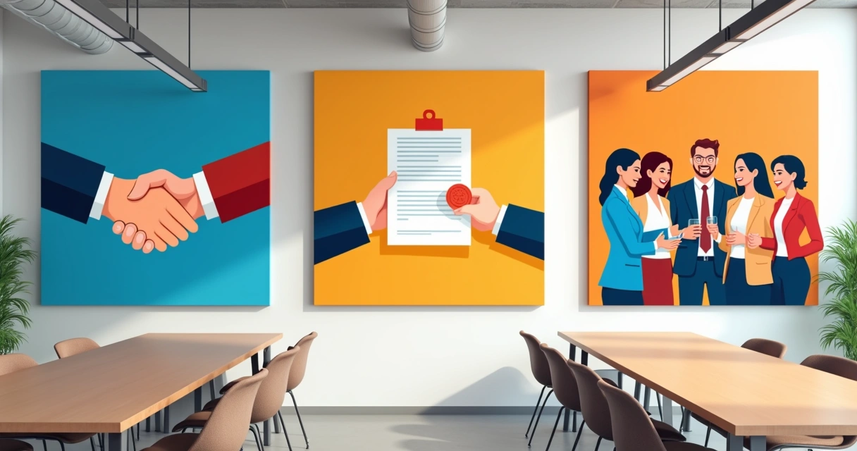 Painel ilustrativo mostrando conquistas e histórias de impacto do conselho 
