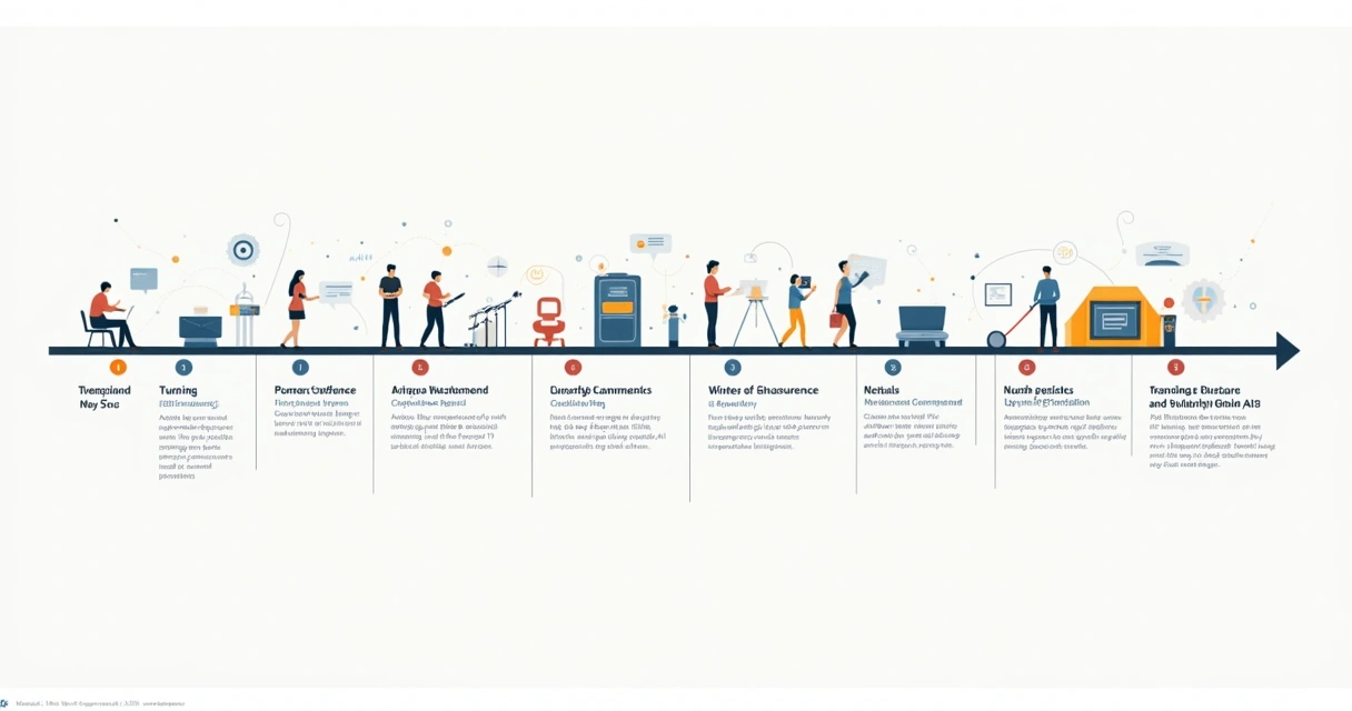 Linha do tempo ilustrando os principais marcos da inteligência artificial 