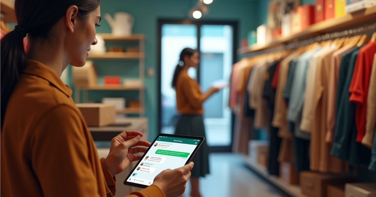 Loja recebendo pedido por WhatsApp e processando venda com bot 