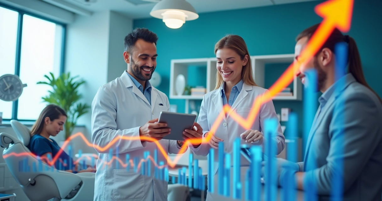 Sucessos em marketing digital, gráfico subindo em background 