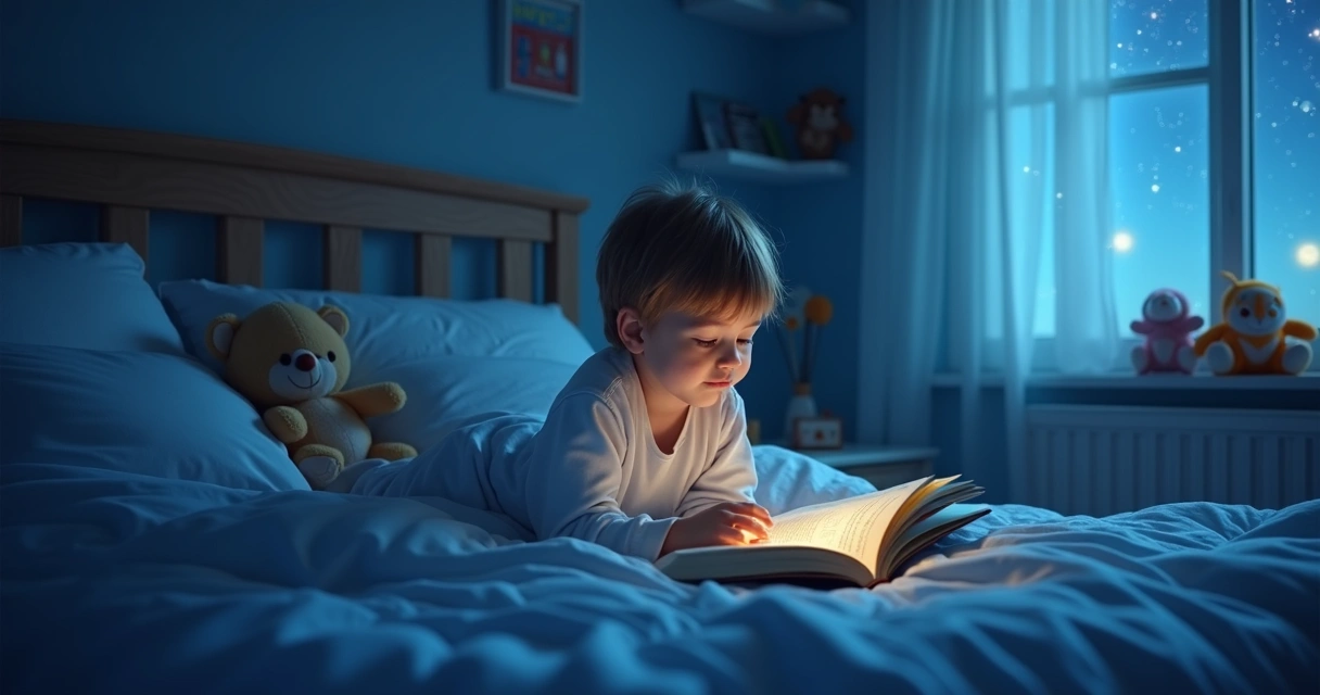 Quarto infantil com atmosfera tranquila e luminosa 