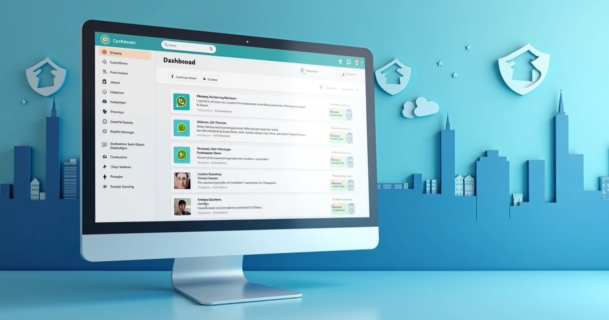 Plataforma mostrando histórico centralizado e seguro de atendimentos WhatsApp 