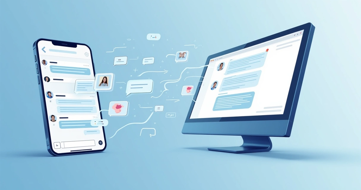 Transferência de histórico de chatbot entre plataformas em interface digital 