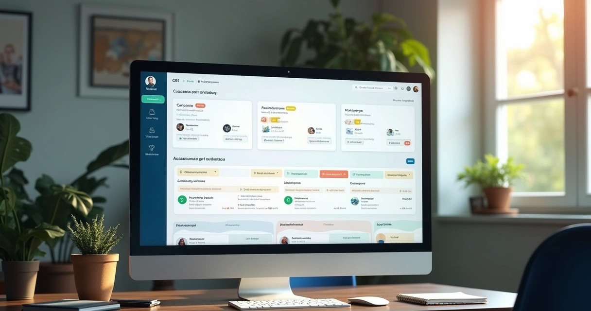 Painel simples de CRM com histórico de cliente e lembretes de retorno 
