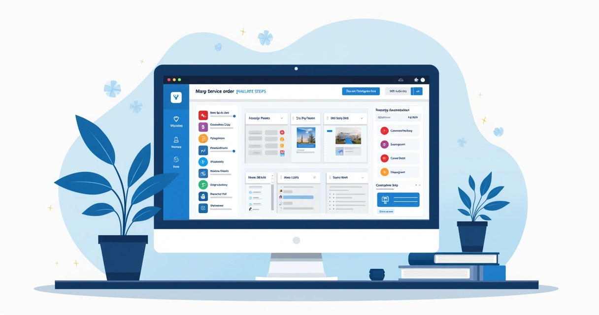 Interface que mostra histórico completo de atendimento de cliente na assistência técnica
