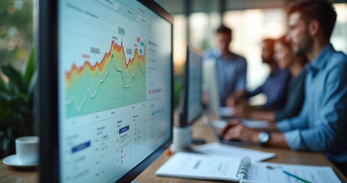 Histórico visual de rodadas de compras coletivas exibido em gráfico