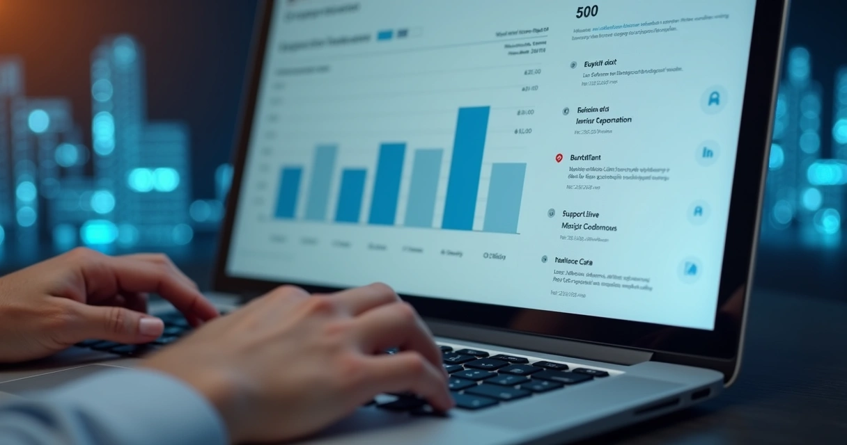 Tela de computador mostrando histórico digital de chamados de condomínio 