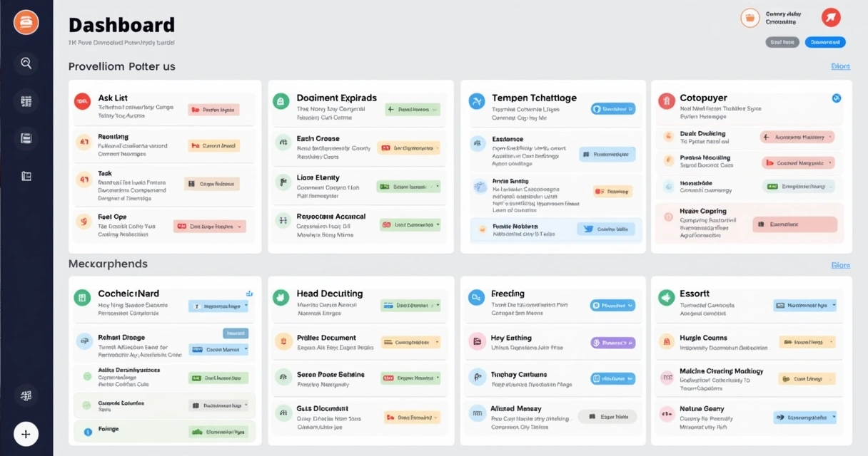 Dashboard de tarefas, registros e status de um condomínio, tudo em um sistema digital