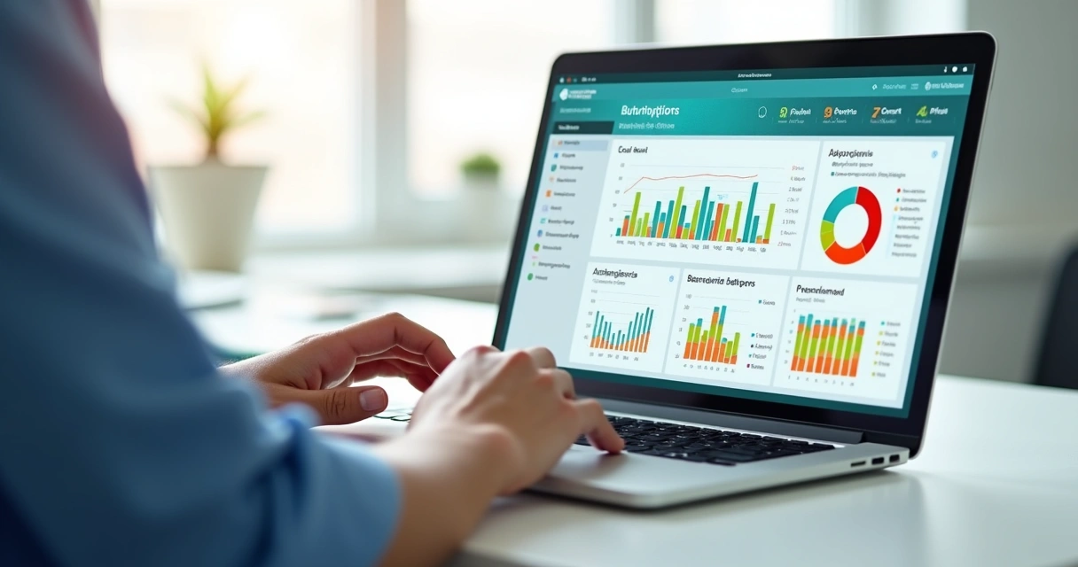 Painel digital com histórico de dados de um paciente de nutrição 