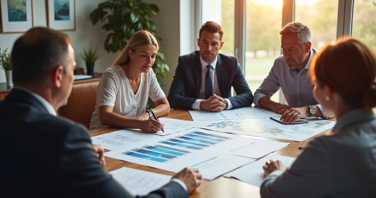 Reunião de família discutindo planejamento patrimonial