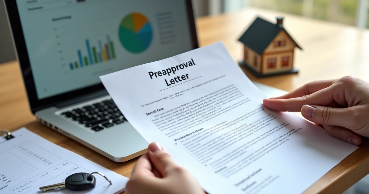 Hand holding a home approval letter 