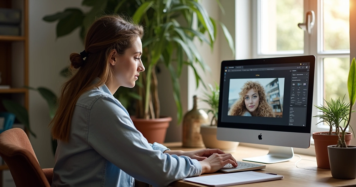 Homem sentado em mesa com notebook criando site 
