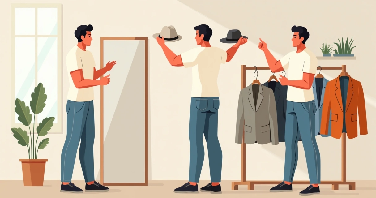 Homem de camiseta branca e calça jeans montando visual casual