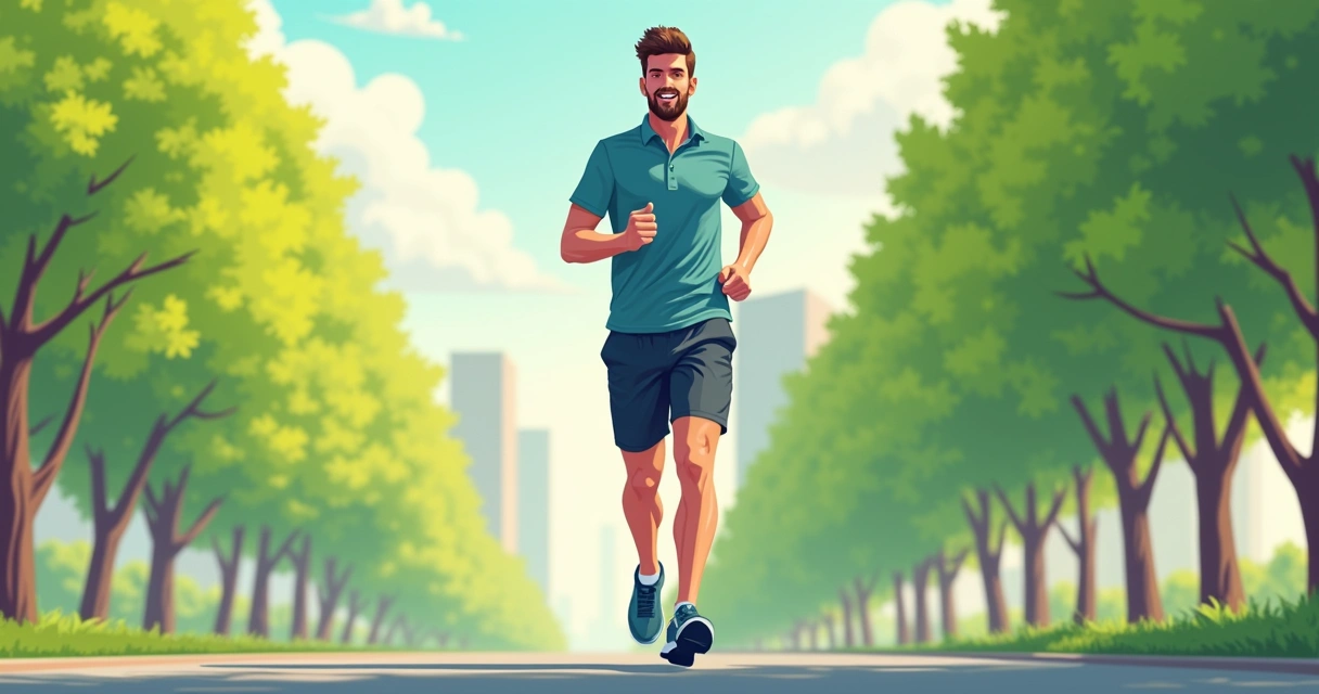 Homem correndo com bermuda que possui bolsos laterais