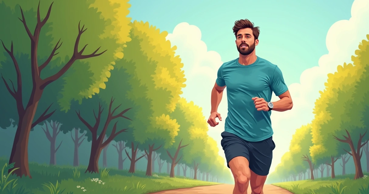 Homem correndo ao ar livre usando camiseta leve e esportiva
