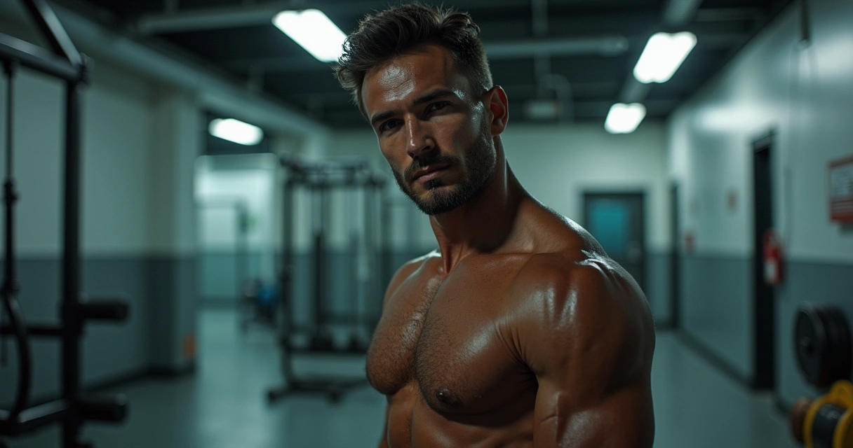 Homem realizando remada com barra na academia, mostrando técnica correta para treino de costas 