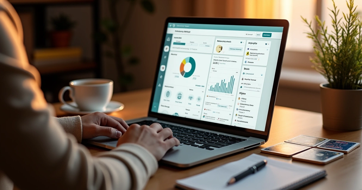 Hootsuite dashboard with tarot reading posts 