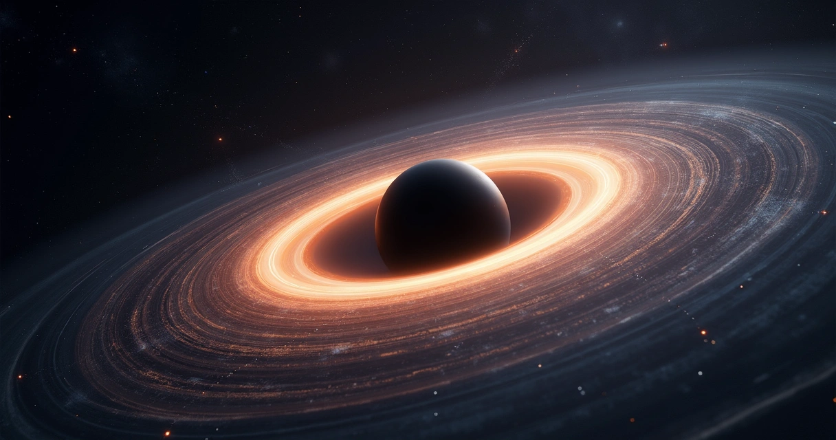 Diagrama simplificado de horizonte de eventos e singularidade de buraco negro 