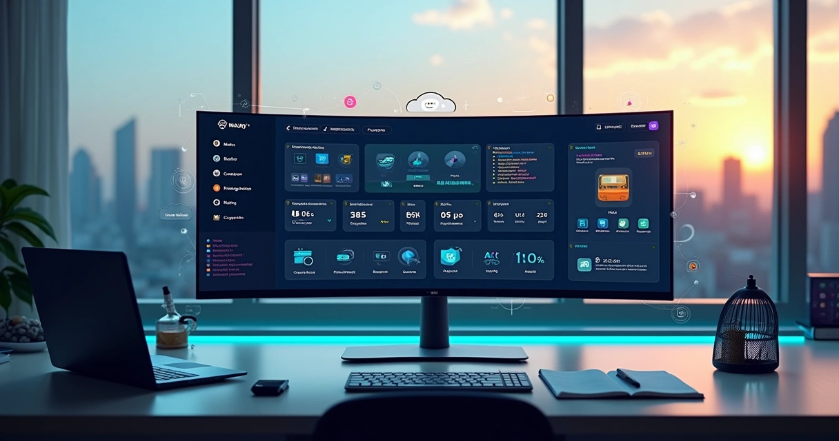 Dashboard de hospedagem plug and play lançando múltiplos apps SaaS na nuvem 