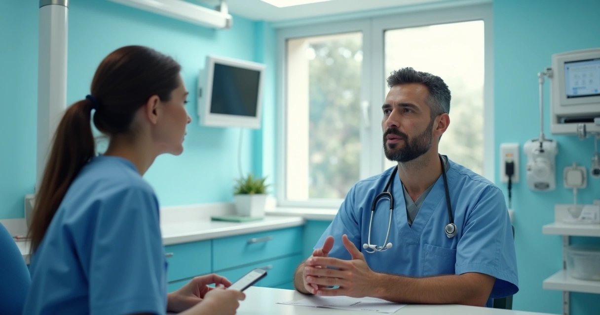 Consulta médica em hospital público espanhol com paciente brasileiro 