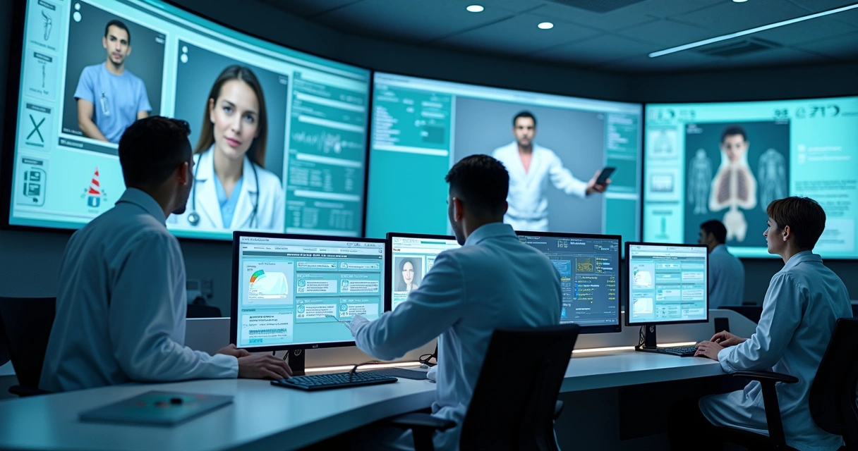 Equipe médica utiliza tecnologia na gestão hospitalar