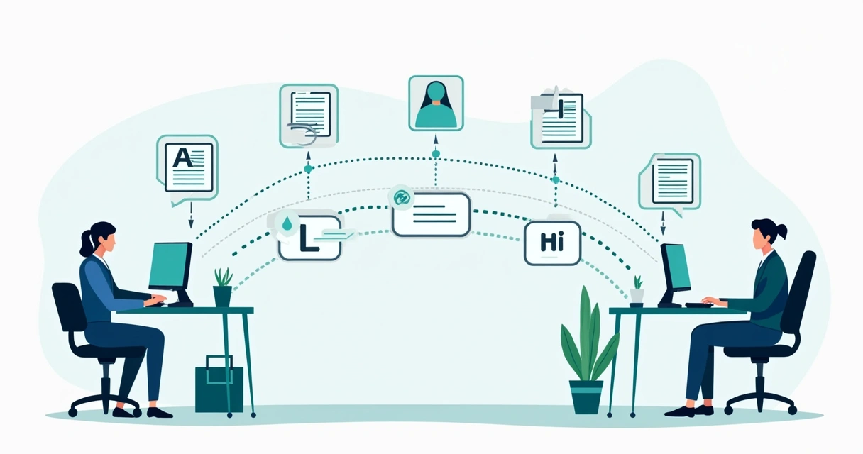 HR digital approval workflow illustration