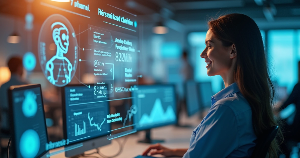 Atendimento por IA interagindo com cliente de forma humanizada 