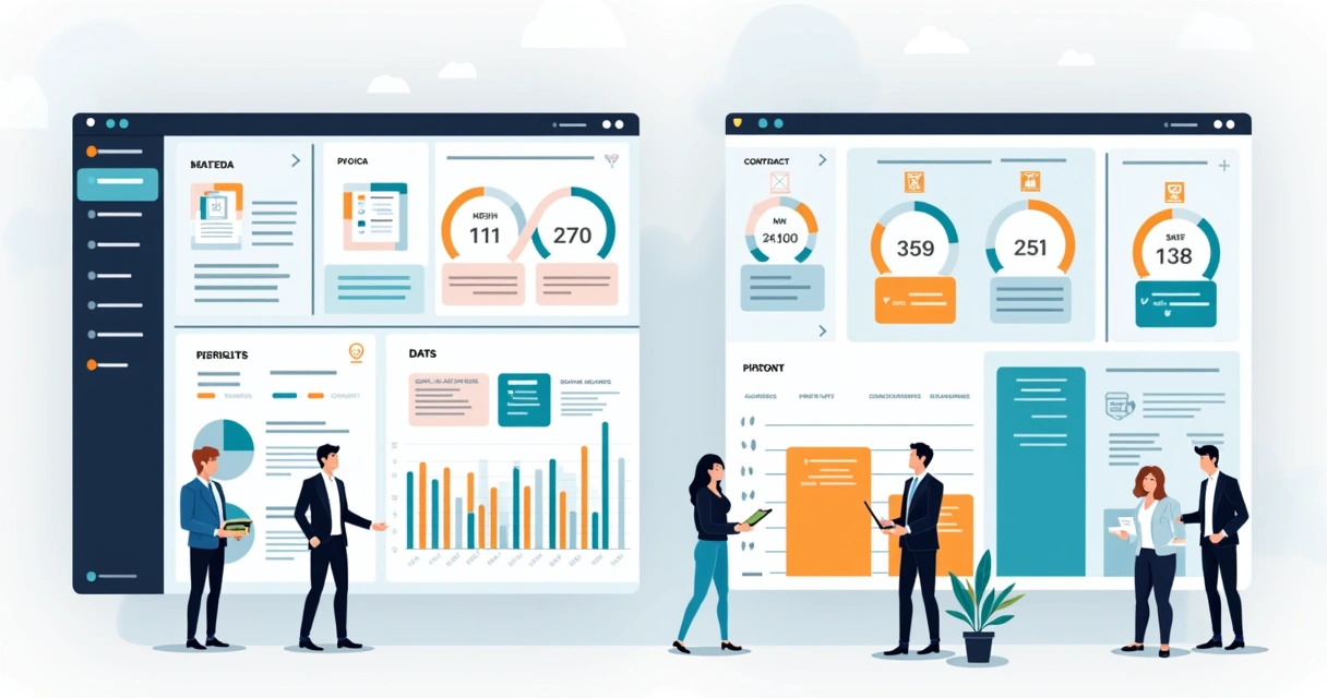SaaS platform interface showing a hybrid pricing structure comparing flat rate and usage-based options 